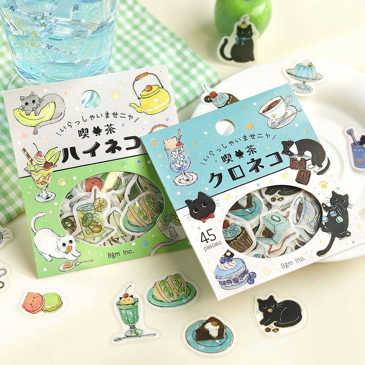 BGM Flakes Seal: Welcome Meow! - Café Kuroneko
