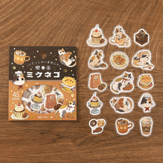 BGM Flakes Seal: Welcome Meow! - Café Mikeneko