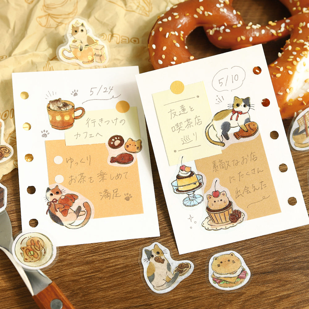 BGM Flakes Seal: Welcome Meow! - Café Mikeneko