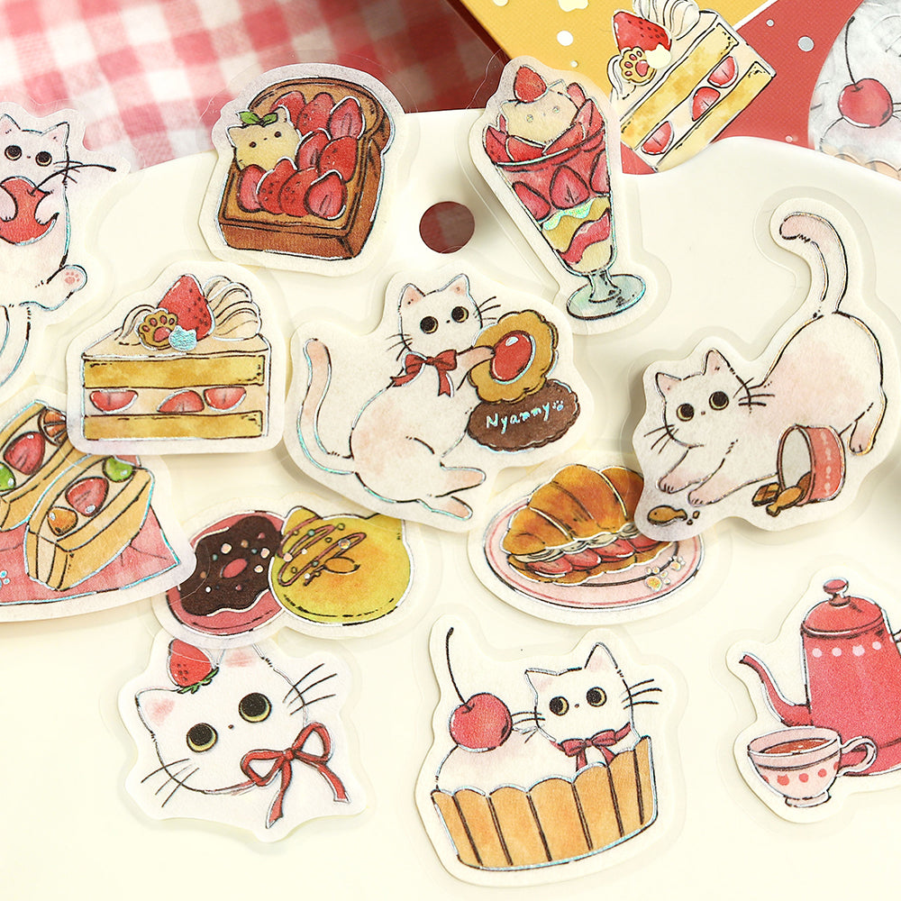 BGM Flakes Seal: Welcome Meow! - Café Shironeko