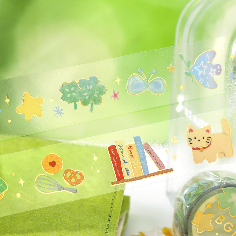 BGM Foil Stamping Clear Tape: Sky Encyclopedia - Lucky