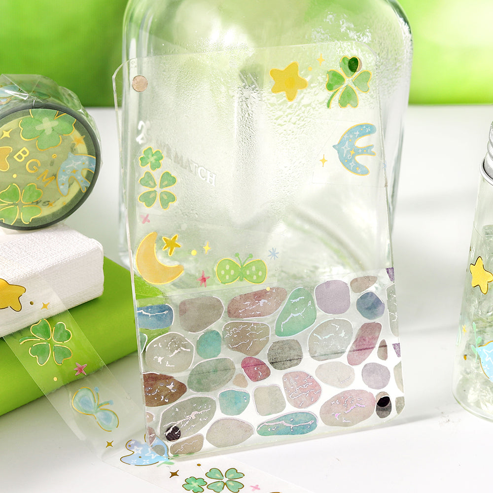 BGM Foil Stamping Clear Tape: Sky Encyclopedia - Lucky