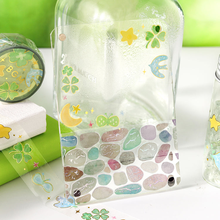 BGM Foil Stamping Clear Tape: Sky Encyclopedia - Lucky