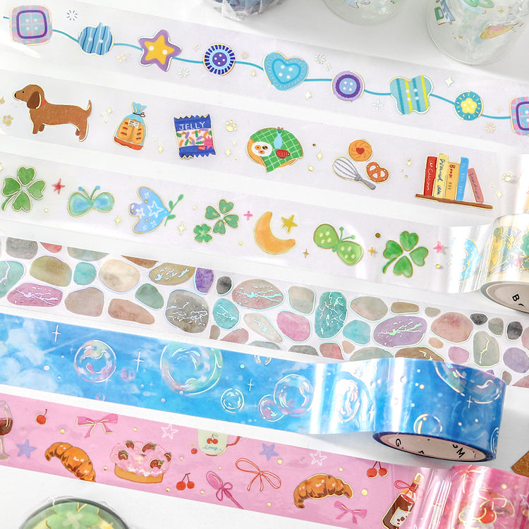 BGM Foil Stamping Clear Tape: Sky Encyclopedia - Lucky