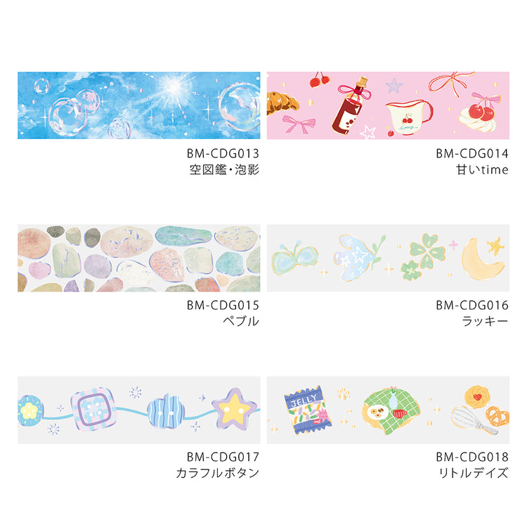 BGM Foil Stamping Clear Tape: Sky Encyclopedia - Lucky