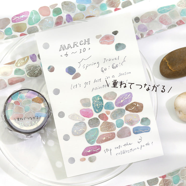 BGM Foil Stamping Clear Tape: Sky Encyclopedia - Pebble
