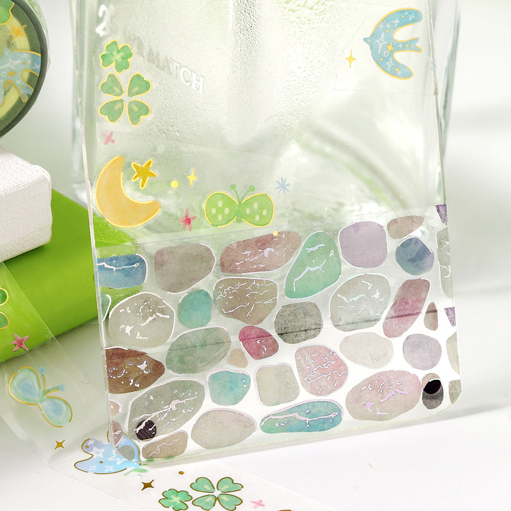 BGM Foil Stamping Clear Tape: Sky Encyclopedia - Pebble
