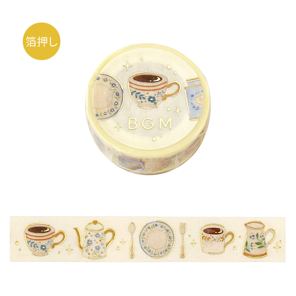 BGM Foil Stamping Masking Tape – Afternoon Tea Set