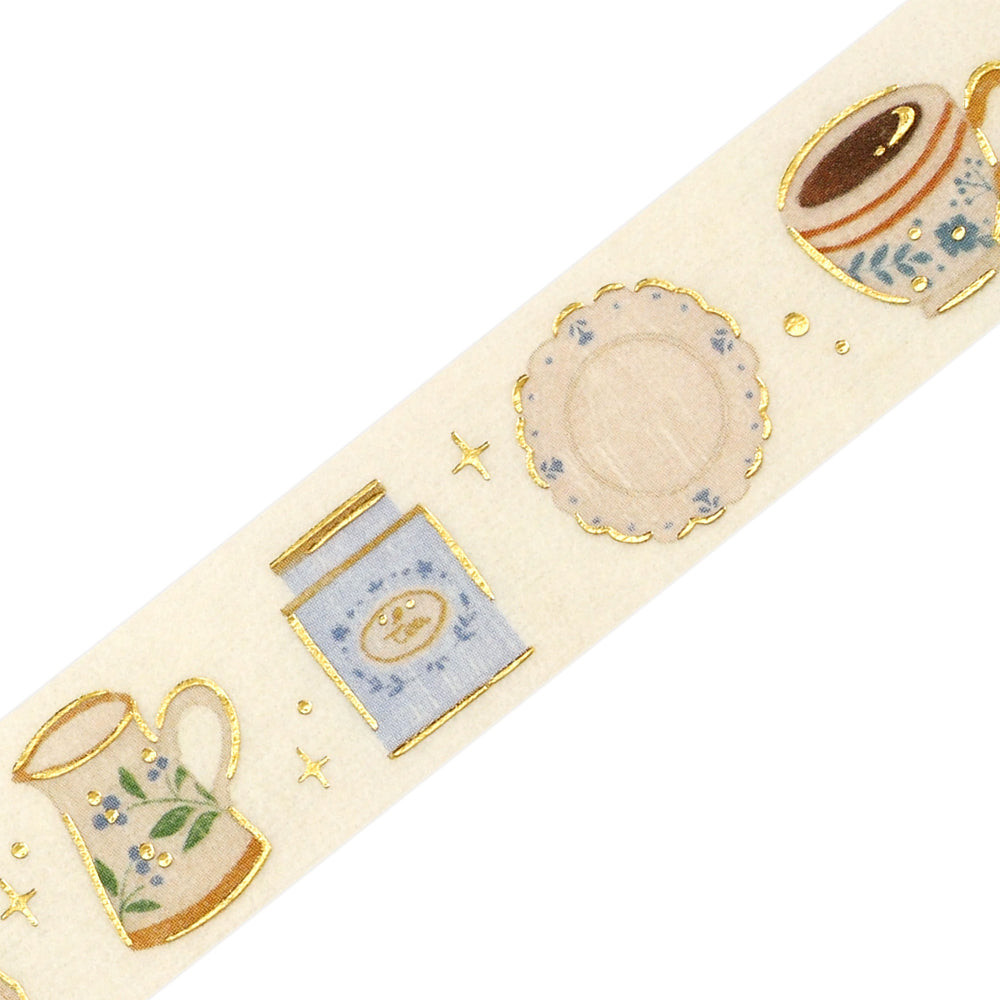 BGM Foil Stamping Masking Tape – Afternoon Tea Set