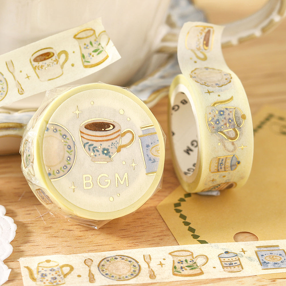 BGM Foil Stamping Masking Tape – Afternoon Tea Set