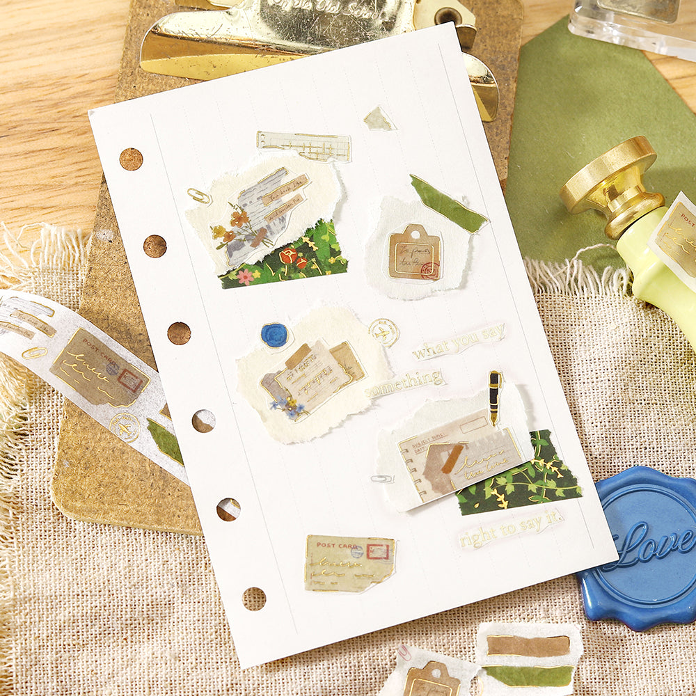 BGM Foil Stamping Masking Tape – Collage Fragments