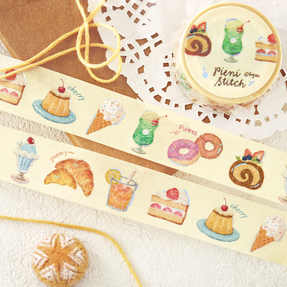 BGM Foil Stamping Masking Tape: Pienistitch - Little Café