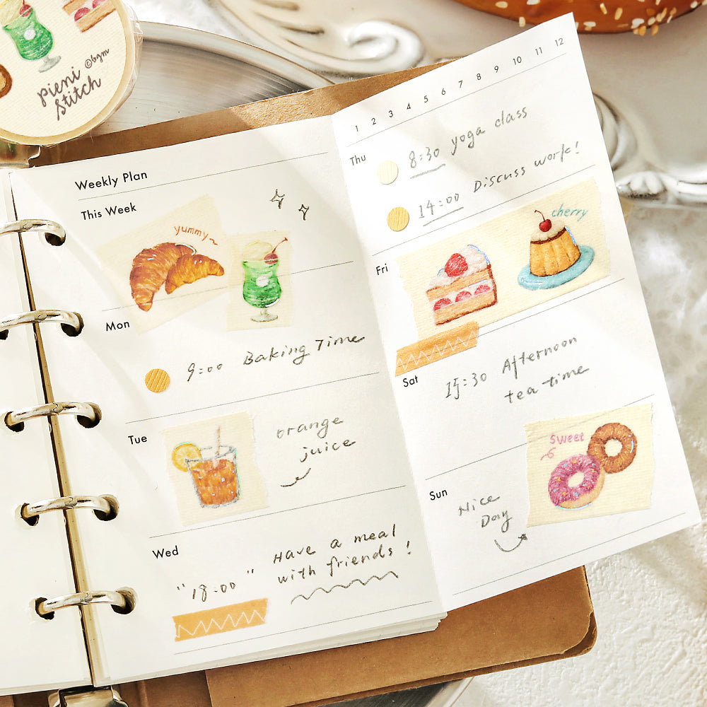 BGM Foil Stamping Masking Tape: Pienistitch - Little Café