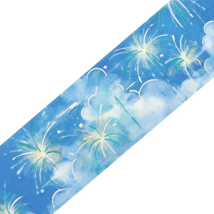 BGM Foil Stamping Masking Tape – Sky Encyclopedia: Light Dew  20mm washi tape roll designed with misty sky gradients and foil constellation accents.