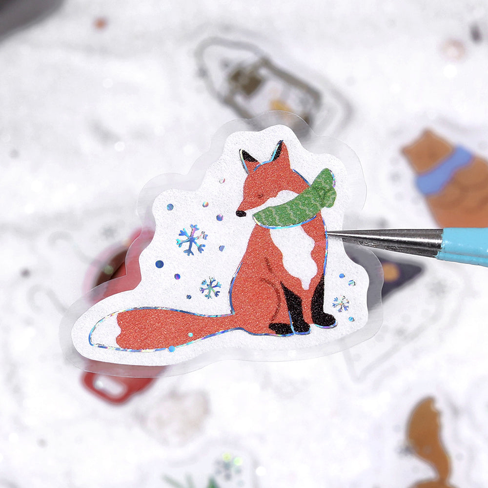 BGM Foil Stamping Winter Limited Edition Flake Seal in Winter Coming design - a shimmering foil stamping ideal for decorating journals, gifts, and more.