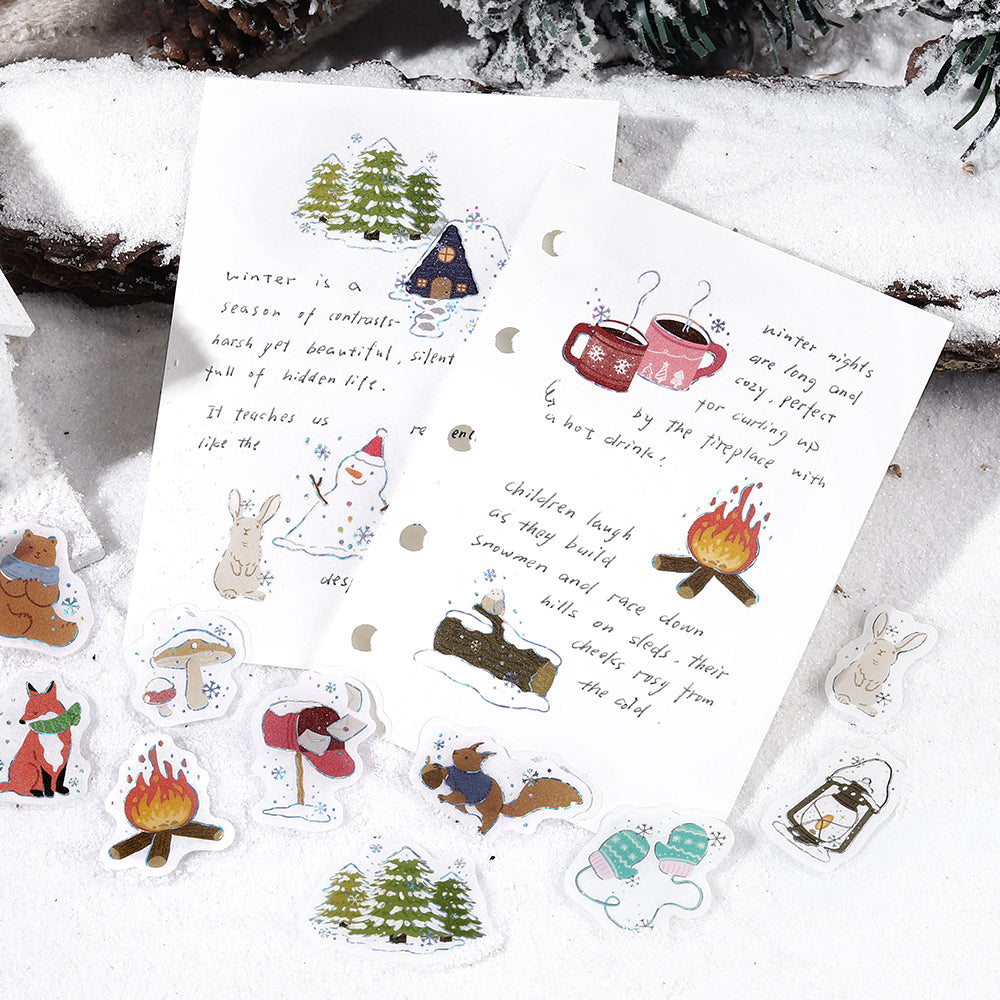 BGM Foil Stamping Winter Limited Edition Flake Seal in Winter Coming design - a shimmering foil stamping ideal for decorating journals, gifts, and more.