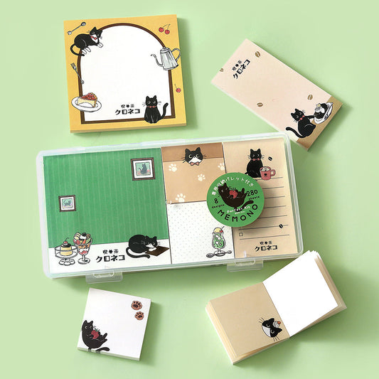 BGM Memo Seal Set: MEMONO - Café Kuroneko