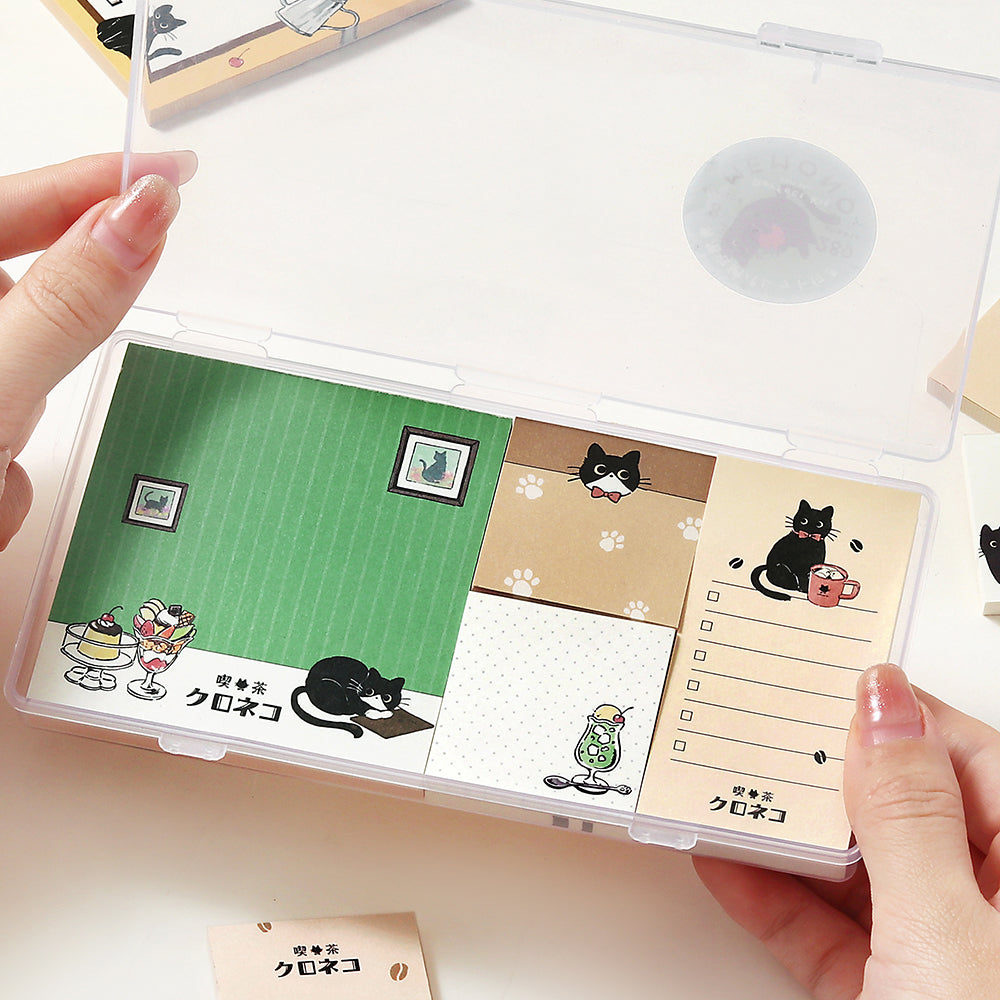 BGM Memo Seal Set: MEMONO - Café Kuroneko