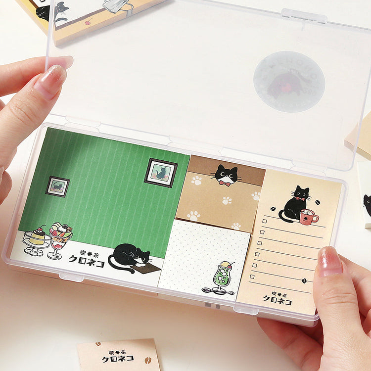 BGM Memo Seal Set: MEMONO - Café Kuroneko