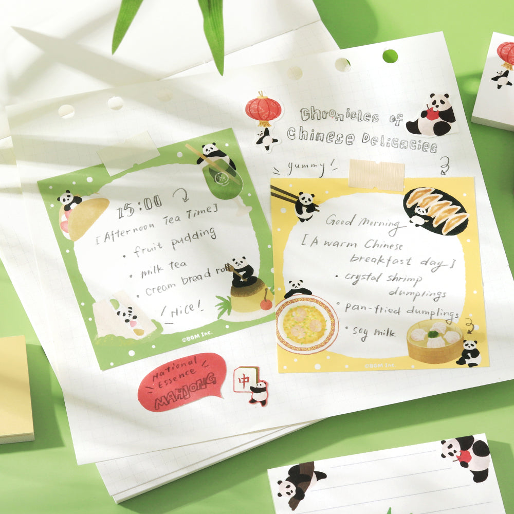BGM Memo Seal Set: MEMONO - Panda Days