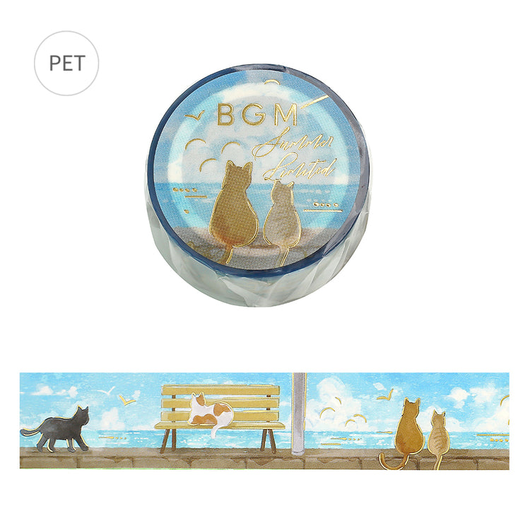 BGM Summer Limited Edition Clear Tape: Seaside and Cats