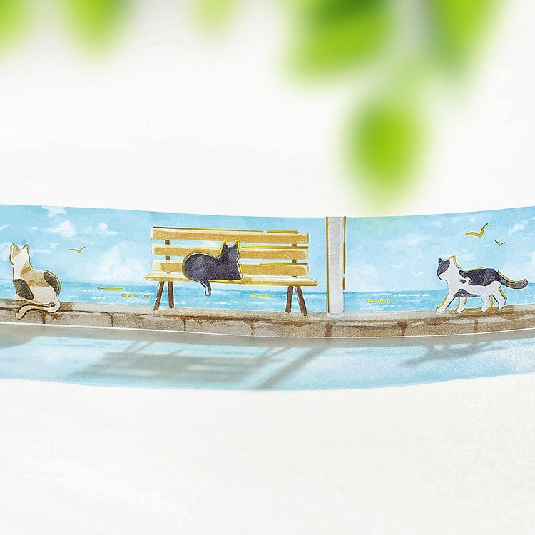 BGM Summer Limited Edition Clear Tape: Seaside and Cats
