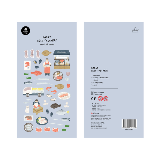 Suatelier Daily Deco Sticker – Fish market