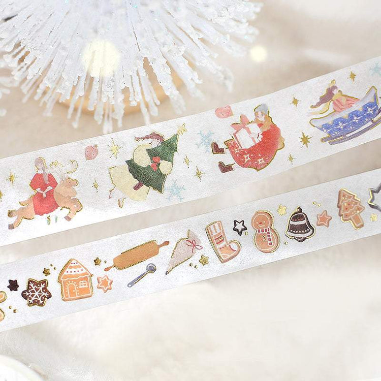 BGM Foil Stamping Christmas Limited Edition Masking Tape - Flying Girl