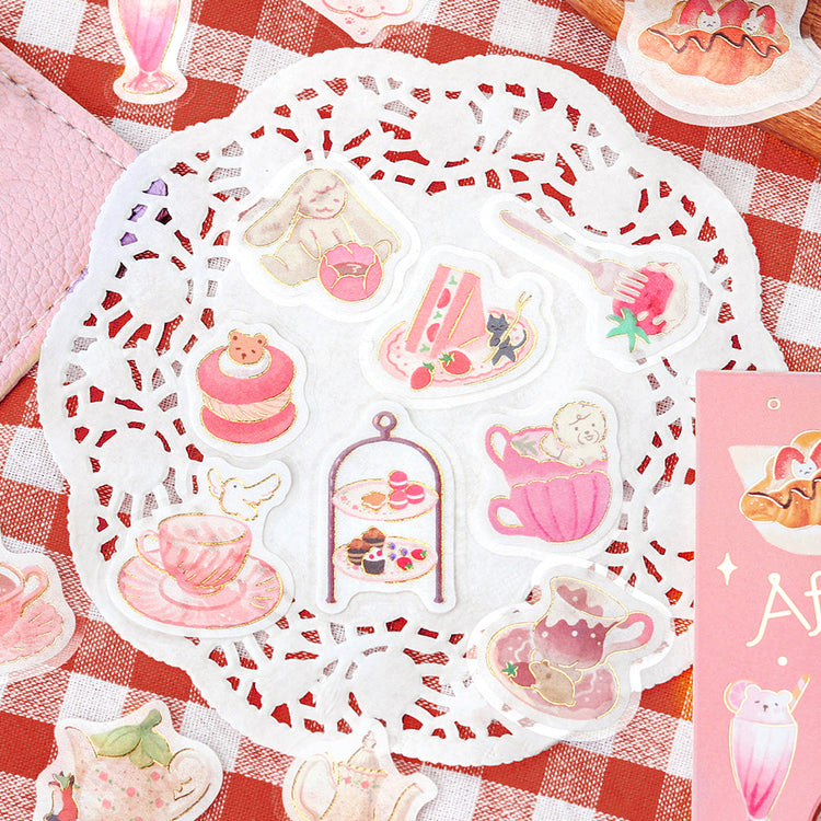 BGM Foil Stamping Flake Seal: Afternoon Tea Party - Let's Eat a Snack