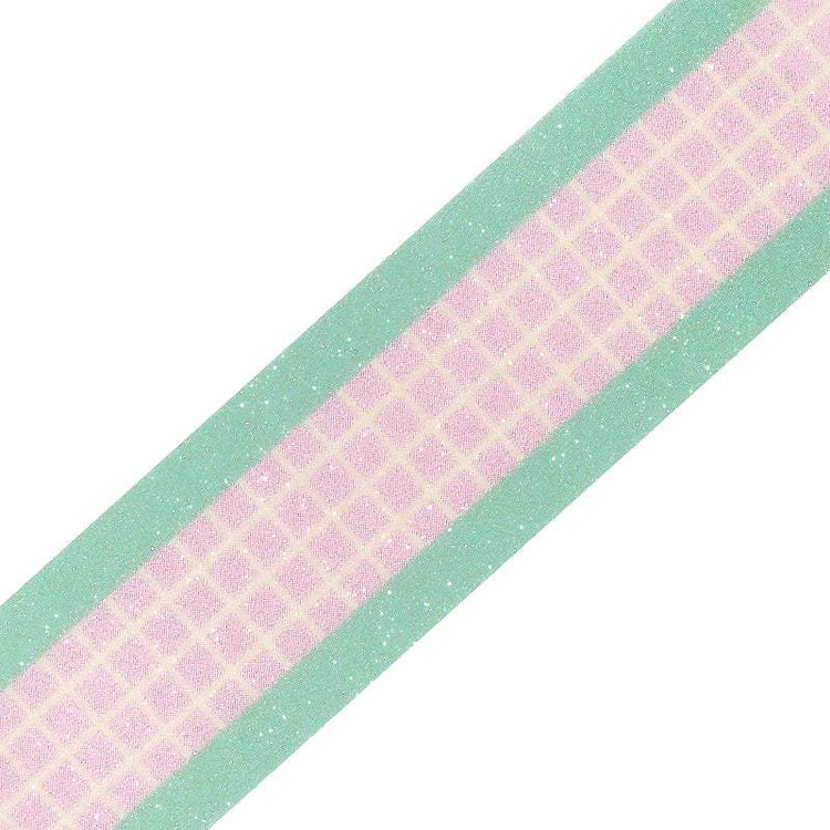 BGM Kira Fuwa Sugar Masking Tape - Check Strawberry Soda