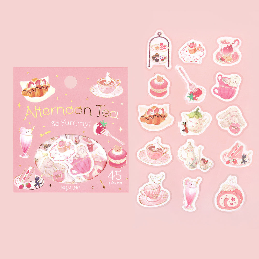 BGM Foil Stamping Flake Seal: Afternoon Tea Party