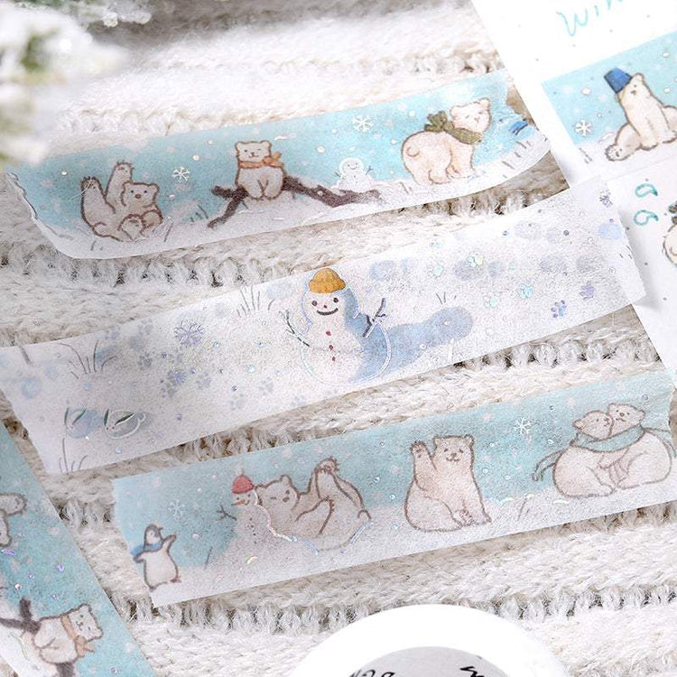 BGM Foil Stamping Winter Limited Edition Masking Tape - Bear