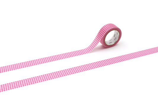 MT 1P Washi Tape - Delicate Checkered Pink