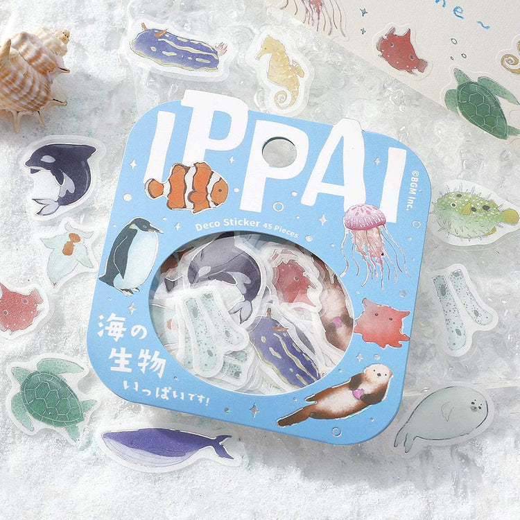 BGM Foil Stamping Flake Seal: Ippai - It's Full of Sea Life