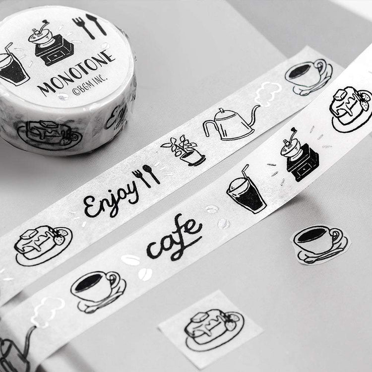 BGM Foil Stamping Masking Tape: Monotone - Cafe