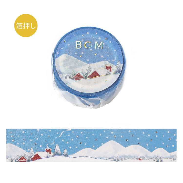 BGM Foil Stamping Masking Tape: Dreamscape - Snow Country