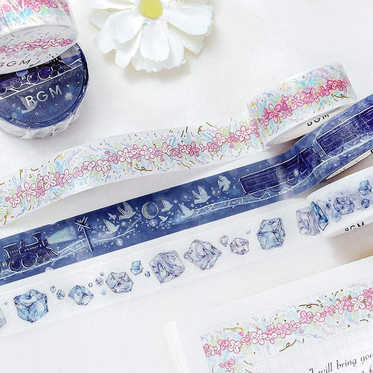 BGM Foil Stamping Masking Tape: Life - Ice