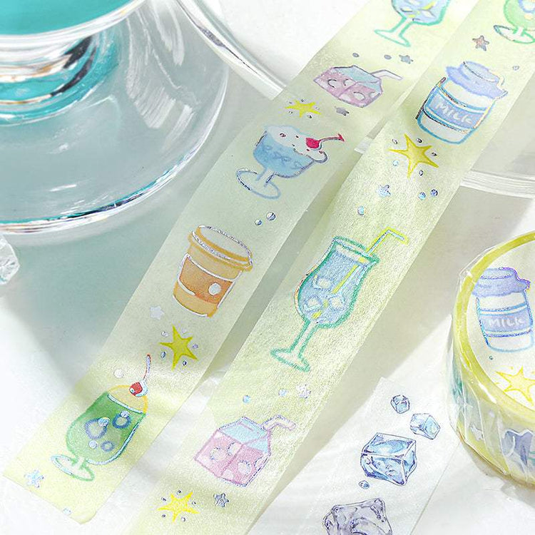 BGM Foil Stamping Masking Tape: Life - Loose Drink