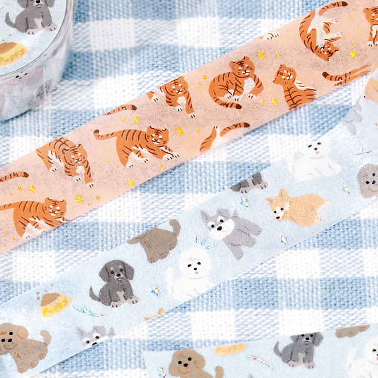 BGM Foil Stamping Masking Tape - I love Dog