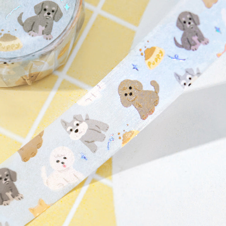 BGM Foil Stamping Masking Tape - I love Dog