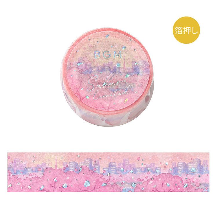 BGM Sakura Limited Masking Tape: Sakura - Cherry Blossoms in Bloom