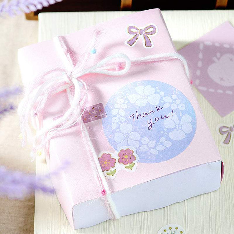 BGM Foil Stamping Memo Seal: Flower Weather - Pink