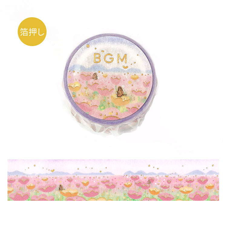 BGM Foil Stamping Masking Tape: Dreamscape - Garden of Flowers