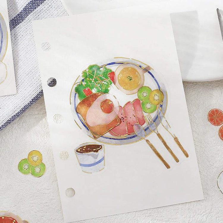 BGM Foil Stamping Clear Seal: Food Diary - One Plate