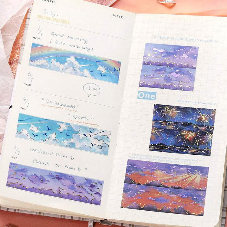 BGM Foil Stamping Masking Tape: Sky Encyclopedia - Galaxy