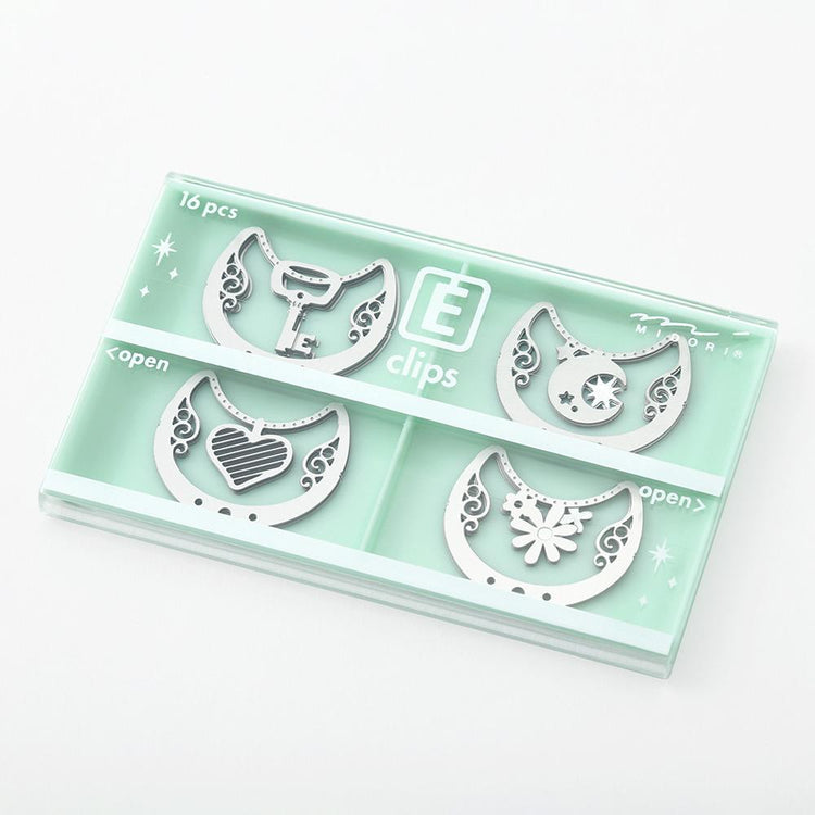 Midori E-Clips Paper Clip Etching Clips Leaf / Fruit / Necklace / Flower / Space / Stationery