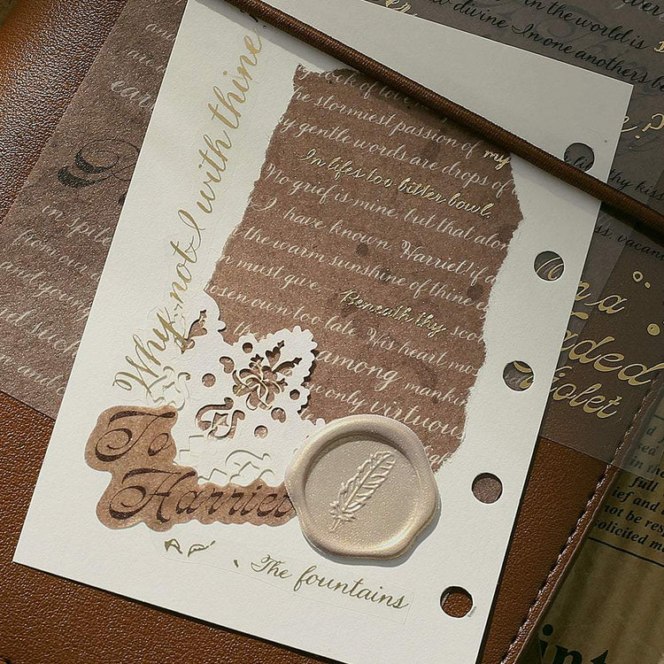 BGM Foil Stamping Mix Seat Seal: Collage - Sonnets