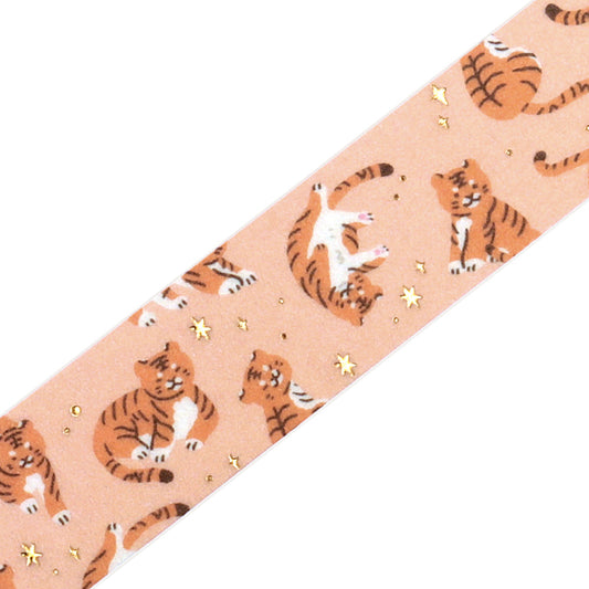 BGM Foil Stamping Masking Tape - I love Tiger