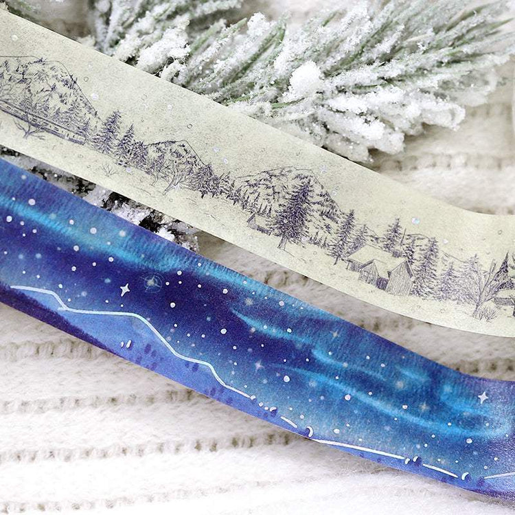 BGM Foil Stamping Winter Limited Edition Masking Tape - Aurora Borealis