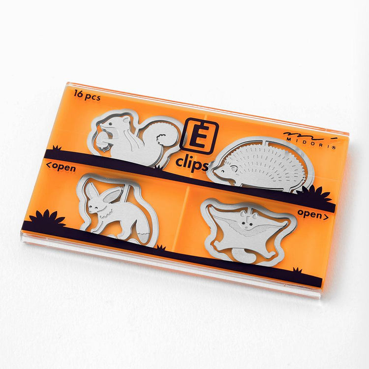 Midori E-Clips Paper Clip Etching Clips Leaf / Fruit / Necklace / Flower / Space / Stationery